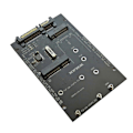 Pikkukuva 1 / 5: M.2 NGFF MSATA SSD - 2.5 tuuman SATA 6.0Gbps 2 in 1 -sovitinkortti, tukee PC-kannettavan kiintolevyä