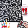 DIY fargeleggingsteppe med tusjer for Halloween-dekorasjoner crayon