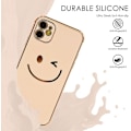 Miniatyrbild 5 av 5: Designat för iPhone 13proMax Skal - Mjukt TPU-skal med Smiley Face-tryck, Kameralinsskydd och Förhöjda Förstärkta Hörn Stötfångare f