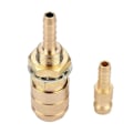 Miniatyrbillede 1 af 2: M6 Gas & Vand Hurtigkobling til MIG TIG Svejselampe Fitting Til Svejselampe Guld