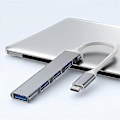 Miniatyrbild 3 av 5: 4-portars USB-hubbar Strömförsörjning Ingen Extern Grå1st