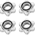 Miniatyrbillede 1 af 3: Sæt af 4 Dumbbell Spinlock, Skridsikker 25 Mm Standard Spinlock Klemmer, Skruehætter til Dumbbell Stænger, Barbell Stjerne Klemmer