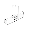 Miniatyrbilde 1 av 5: Lys Saber Stativ Skrivebord Dobbelbladet Lys Saber Display Holder Akryl Lys Saber Hilt Stativ Skrivebord