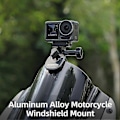 Miniatyrbilde 2 av 5: Sunnylife Motorsykkel Vindskjerm Klemme Feste Tilbehør for Gopro Action Insta360 GO Insta360 Ace Se