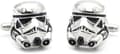 Star Wars Stormtrooper Manschettknappar i silverfärgad zinklegering för män commando