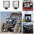 Miniatyrbilde 3 av 5: LED Arbeidslys, 2 stk 48W Flood LED Lysbar For Bil Traktor Offroad Lastebiler SUV ATV Båt 4 Tommer
