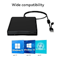 Miniatyrbilde 5 av 5: USB Diskettleser Diskettstasjon Dobbel Grensesnitt Ekstern USB C Diskettstasjon for PC Lapt