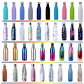 Pikkukuva 1 / 3: JUSCH Ruostumattomasta teräksestä valmistettu termosmuki ulkoiluun, urheilupullo, Coca-Cola-pullo, termosmuki, jade violetti (WZ1819), QINWEI-885