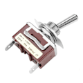 Miniatyrbild 2 av 3: 15A 250V Strömbrytare Momentan Vippströmbrytare 2 Stift 2 Positioner 12mm