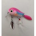 Pikkukuva 5 / 5: 5 kpl 3,8 cm Minnow Spinnerit Lusikkauistimet Kalastusuistin Bassolle Kova Vaappu