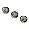 Miniatyrbillede 3 af 5: 10 stk. B103 16x2mm 10k Ohm Dobbelt Drejeknap Taper Volumen Hjul Duplex Potentiometer