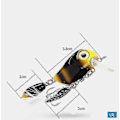 Miniatyrbillede 2 af 5: 5 stk. 3,8 cm Minnow Spinnere Spinner Ske Fiske Lokkemad Grej Bas Hårdt Crankbait