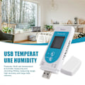 Miniatyrbillede 4 af 5: TempU 03 USB Temperatur Fugtigheds Data Logger Genanvendelig RH TEMP Datalogger Optager Humiture Optagelse