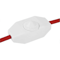 Miniatyrbilde 2 av 4: Lysdimmer, dreiebryter med 220-230V hvit, trykknapp for dimbar LED