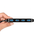 Miniatyrbild 4 av 4: Usb 3.0 Hub med portar, med strömbrytare och indikatorlampor, för Mac Pro/mini, ps4, Xps etc
