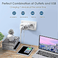 Pikkukuva 2 / 4: USB-pistorasia, monipistorasia 3-osainen 4000 W, jossa 3 USB-laturia 2,4 A