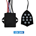 Miniatyrbillede 5 af 5: 12V-24V Universal 10 Lyds Musical Elektronisk Horn Controller Regulator Monitor Bilmodificeringstilbehør
