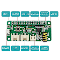 Miniatyrbild 5 av 5: ReSpeaker 2-Mics Pi Hat för Raspberry Pi 4 Model B Röstmodul Dubbel Mikrofonuppsättning för Raspberry