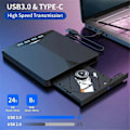 Pikkukuva 2 / 5: USB 3.0 Type-C Ulkoinen DVD RW CD-asema Polttava Lukija Soitin