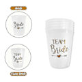 Miniatyrbild 2 av 5: 12 st Team Bride Plastmugg Möhippa Genomskinliga Muggar Set