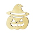 Miniatyrbilde 1 av 2: 10 stk Tremerker Gresskar Ansiktsform Henger Gavemerker Ornament_y