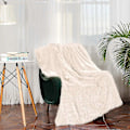 Miniatyrbillede 4 af 5: Knusende Blød Plysstof Tæppe, Stue Tæppe, Mikrofiber Tæppe, Fleece Tæppe, Sofa Tæppe, Aircondition Tæppe Let Til Sofa