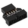 Miniatyrbillede 3 af 5: USB Bundkort Splitter Bundkort USB2.0 9 Pin til USB3.0 19 Pin Frontpanel Hanstik Konverteringsadapter