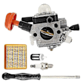 Miniatyrbilde 5 av 5: Forgassersett for Stihl FS89 FS91 FS111 FS131 HT102 HT103 4180-120-0615 Kantklipper Forgasser Carb Erstatter Deler