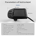 Miniatyrbillede 3 af 5: LCD TFT UKC3 Display Hastighed Batteritid Indikator til Elektrisk Cykel 24V 36V 48V Motor Konvertering