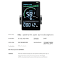 Miniatyrbild 4 av 5: M6C Elektrisk Cykel LCD Display Mätare 24V-60V E Scooter LCD Panel Färgskärm med USB för Mountain E