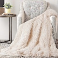 Miniatyrbillede 2 af 5: Knusende Blød Plysstof Tæppe, Stue Tæppe, Mikrofiber Tæppe, Fleece Tæppe, Sofa Tæppe, Aircondition Tæppe Let Til Sofa