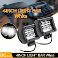 Miniatyrbillede 3 af 5: 2x Offroad LED Bar 18w Kvadratisk LED Arbejdslys Til Bil Lastbil Båd 4\" Spotlight