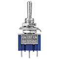 Pikkukuva 3 / 4: 10 kpl Mini Vaihtokytkin ON OFF on SPDT 3-asentoinen 3-nastainen 6mm 6A 125VAC