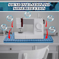 Miniatyrbilde 4 av 5: 2 stk. dempende matte for symaskin, pedalmatte, reduserer vibrasjoner og støy, sklisikker, blå