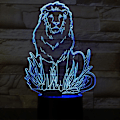Miniatyrbild 1 av 5: Panda 3D LED-lampor Illusionslampor för barn Optisk illusion 7 Färgskiftande 3D-lampor för barnrum Hologram Atmosfärlampa 3D-illusion