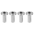 Miniatyrbillede 1 af 5: 4 stk. 8mm LMF8LUU Lange Rund Flenskobling Lineær Bevægelsesleje, CNC Dele Glide