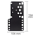 Miniatyrbilde 5 av 5: Sort Metall SIM Racing Spill USB Håndbrekkholder Fast Brakett for Håndbrems