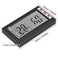 Miniatyrbillede 3 af 5: LCD Digital Temperatur Fugtighedsmåler Mini Digitalt Termometer Hygrometer Sensor Mini LCD Hygrometer Til Hjemmekontor Have Drivhus