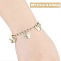 Miniatyrbillede 3 af 5: 24 Stykker Armbåndskæder med OT Toggle Lås Rustfrit Stål Armbåndsled Kæder DIY Smykkefremstilling Armbåndskæder til Kvinder DIY Smykkekunst S