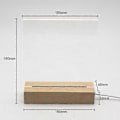 Miniatyrbilde 5 av 5: LED Akryl DIY Melding Nattlys Skrivebords Lysende Memo Notattavle