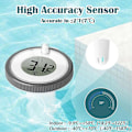 Miniatyrbillede 4 af 5: Flydende Pool Termometre med Indendørs Monitor, Digitalt Pool Temperatur Termometer Trådløst, Vandtemperaturmåler til Isbad/Spabad/Fisketank Dam H