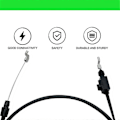 Miniatyrbilde 3 av 5: GX24184 Kabel for John Deere, Kompatibel med Modell JS26 JS28 JS36 JS38 JS46 JM26 JM36 JM46 Skyvegressklipper