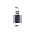 Miniatyrbillede 1 af 5: M10 Adapter Interface Connector 15mm Tråd Pitchs Til M10 Metal Bærbar Bred Anvendelse M10 Til