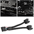 Miniatyrbild 5 av 5: Moderkort USB 2.0 9-Pin Header 1 Till 2 Förlängningshubb Splitter Adapter Konverterare Js