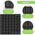 Miniatyrbillede 4 af 5: Vertikal Hængende Have, 6 Lomme Plantepotter, Innovativt Layout, Vandafvisende, Væghængt