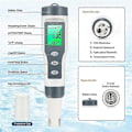 Miniatyrbild 5 av 5: Lämplig för 3 i 1 Digital PH-mätare, TDS/PH/Temp-mätare, Vattentestare för Dricksvatten, Pool, Hydrop-FO SHAN RAN WANG
