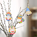 Miniatyrbilde 3 av 5: JUSCH Påske Ornament Påske Tre Rudolph Anheng Påske Print Ornament-177qinwei