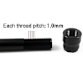 Pikkukuva 3 / 5: Pyörän läpiakselin mutterit M12x1.0mm, 1.0mm kierteellä, M12 navat, putkiakseli, skewer-korkki, 1.0mm kierteiden väli, pyörävarusteet