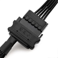 Miniatyrbillede 5 af 5: Køleblæser Adapterkabel, 15 Pin SATA til 4 x 3 Pin / 4 Pin 12V PC Kabinet Blæser Strømadapterkabel til