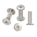 30 Set Chicago Bindningsskruvar, 5mm X 15mm Nickelpläterade Bindningsskruvar, Silverton